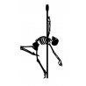 Naklejka Szkielet Pole Dance